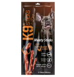 K9 Meaty Sticks Dog Treats - Pack of 3 (Lamb - Turkey - Tuna & Shrimp - Chicken & Liver - Duck)