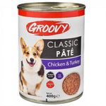 Groovy Wet Food For dogs classic pate chicken & turkey 400g