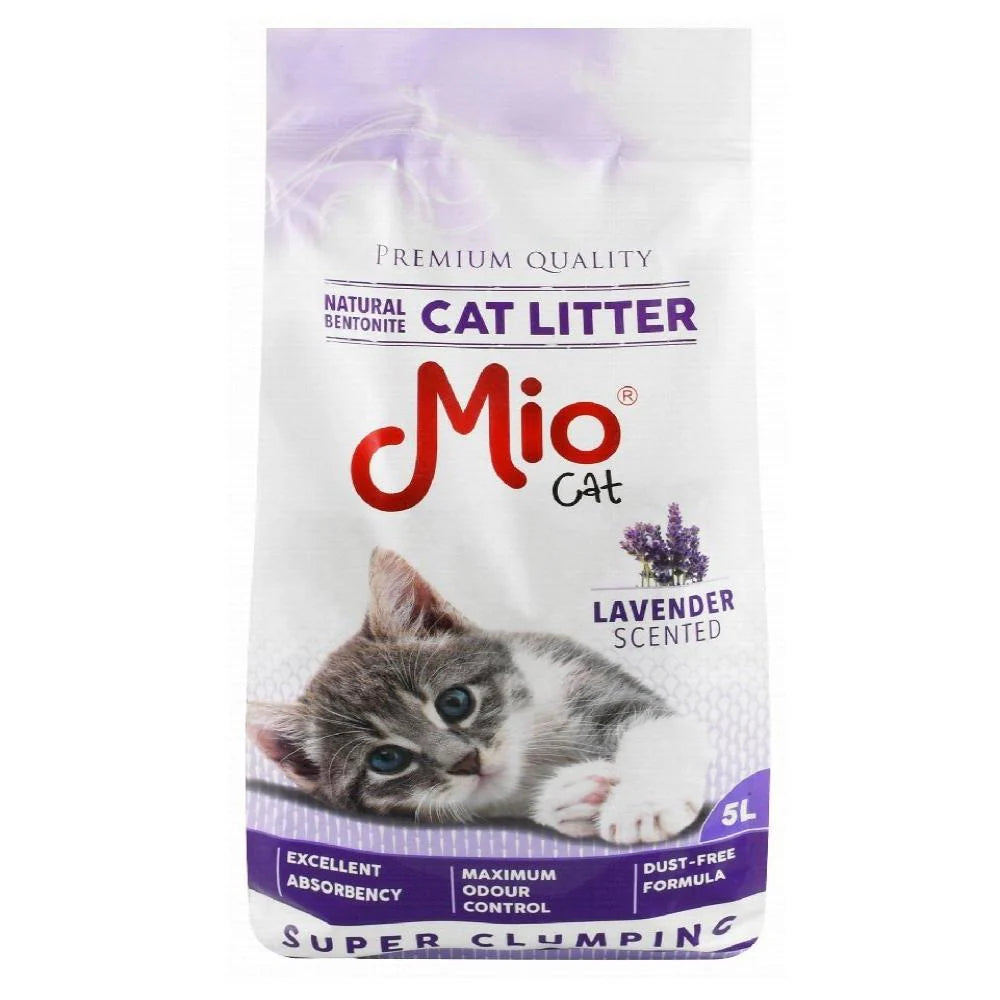 Mio Cat Super Clumping Cat Litter lavender 5l