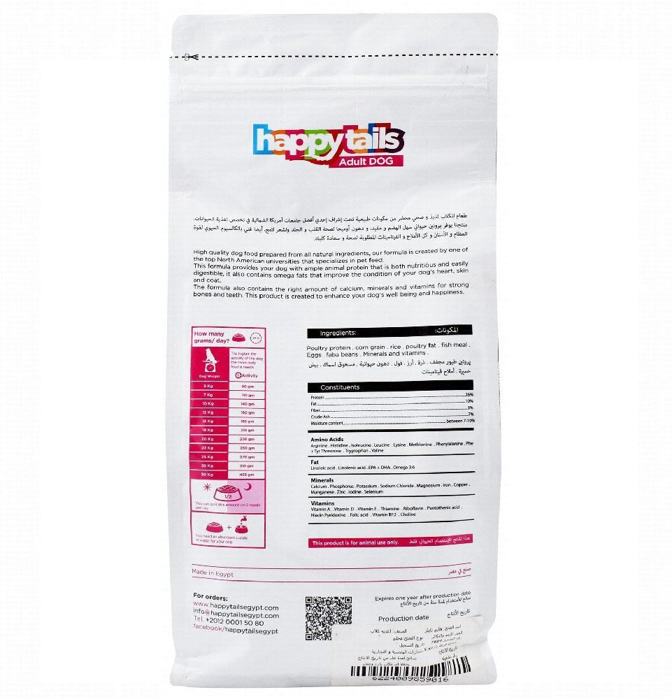 Happy tails Dry Food 1Kg